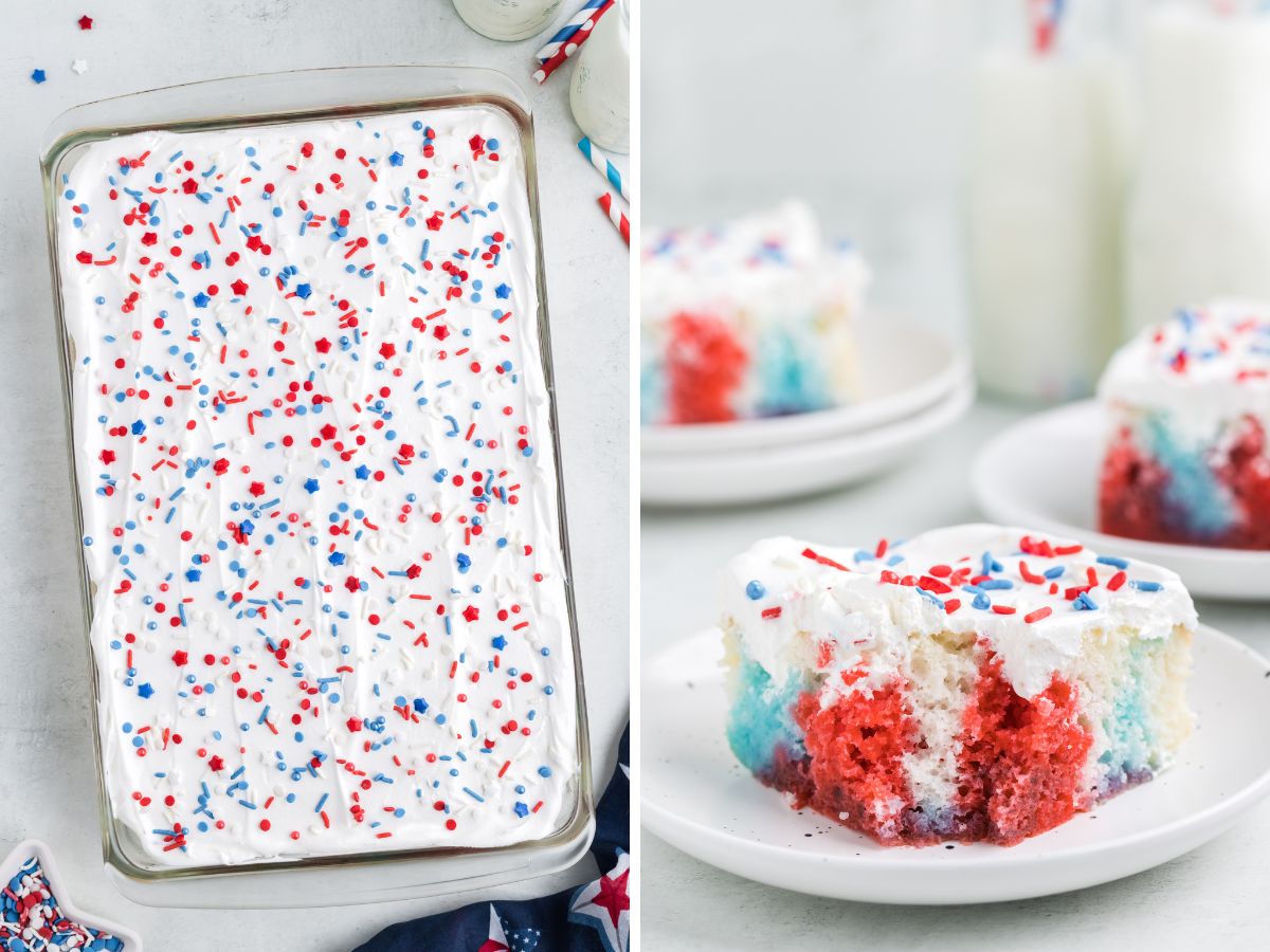 how to make a 4th of july jello cake
