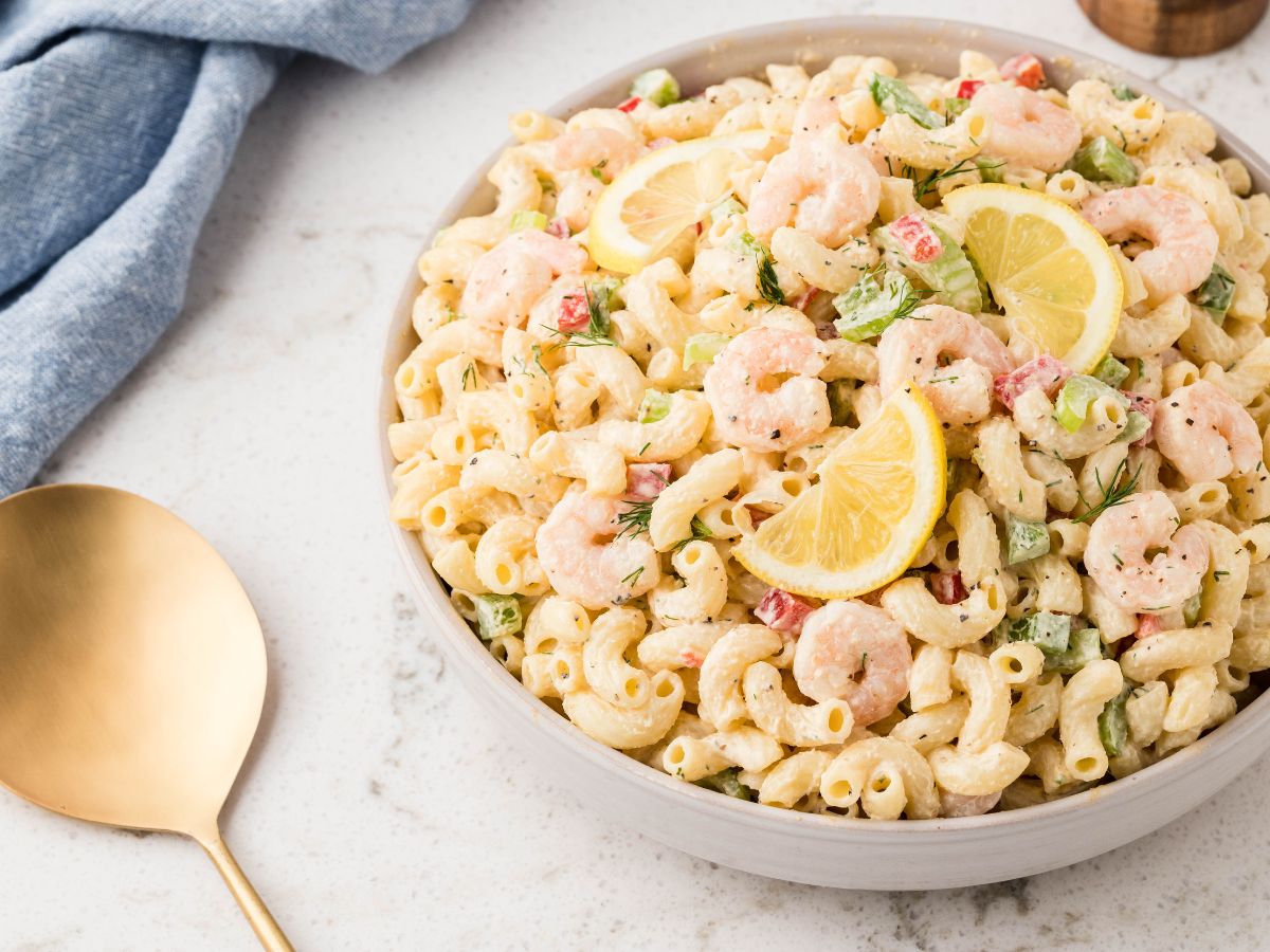 Shrimp Macaroni Salad - Together As Family