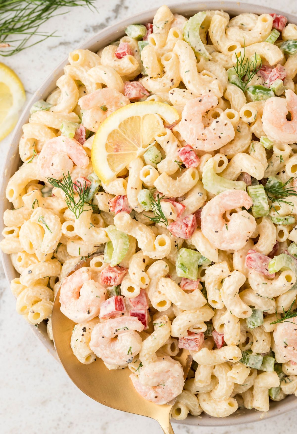 Shrimp Macaroni Salad - Together as Family