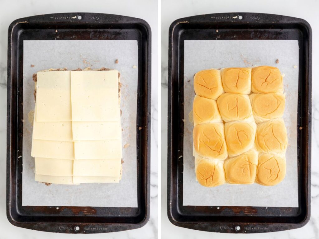 Step by step process for how to make this slider recipe.
