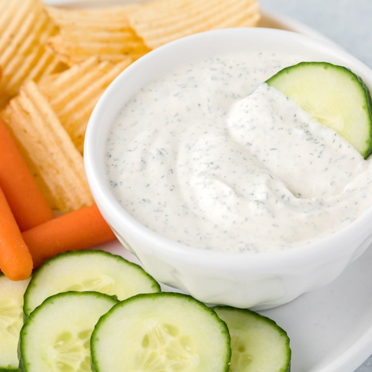 Homemade Ranch Dip Together as Family