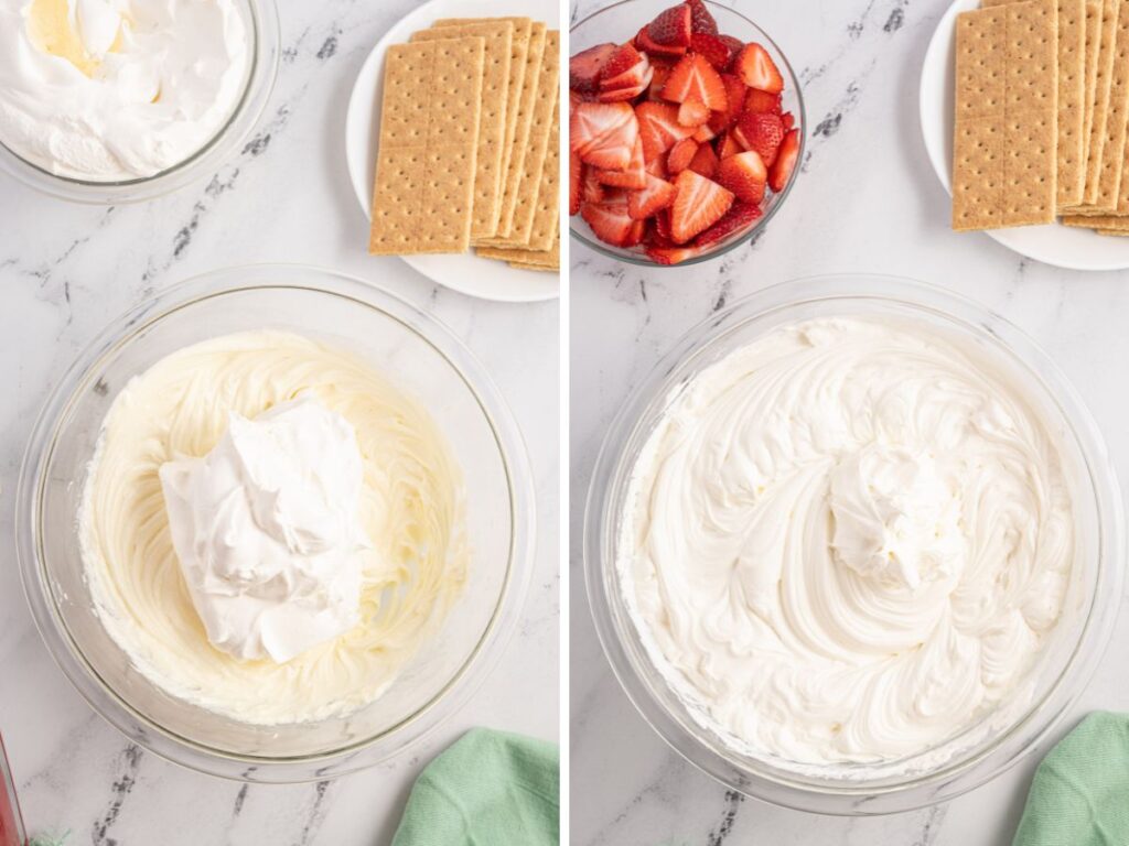 Process images for how to make this icebox cake recipe. 