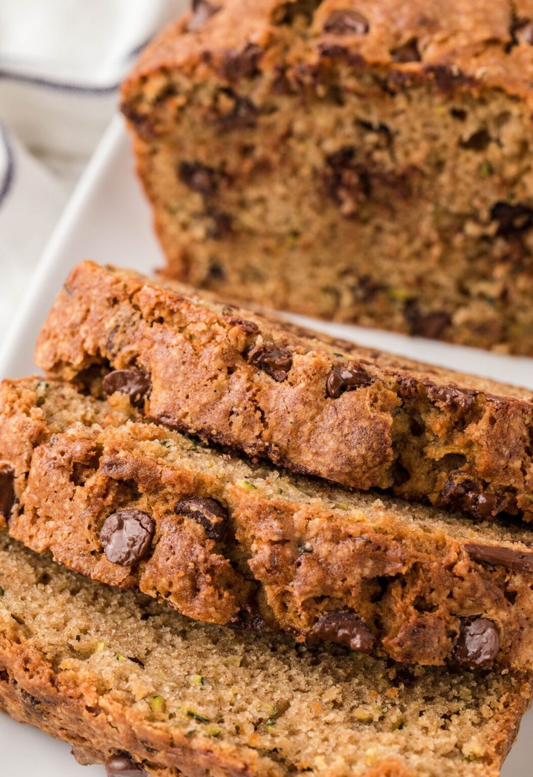 Zucchini Chocolate Chip Bread Together as Family