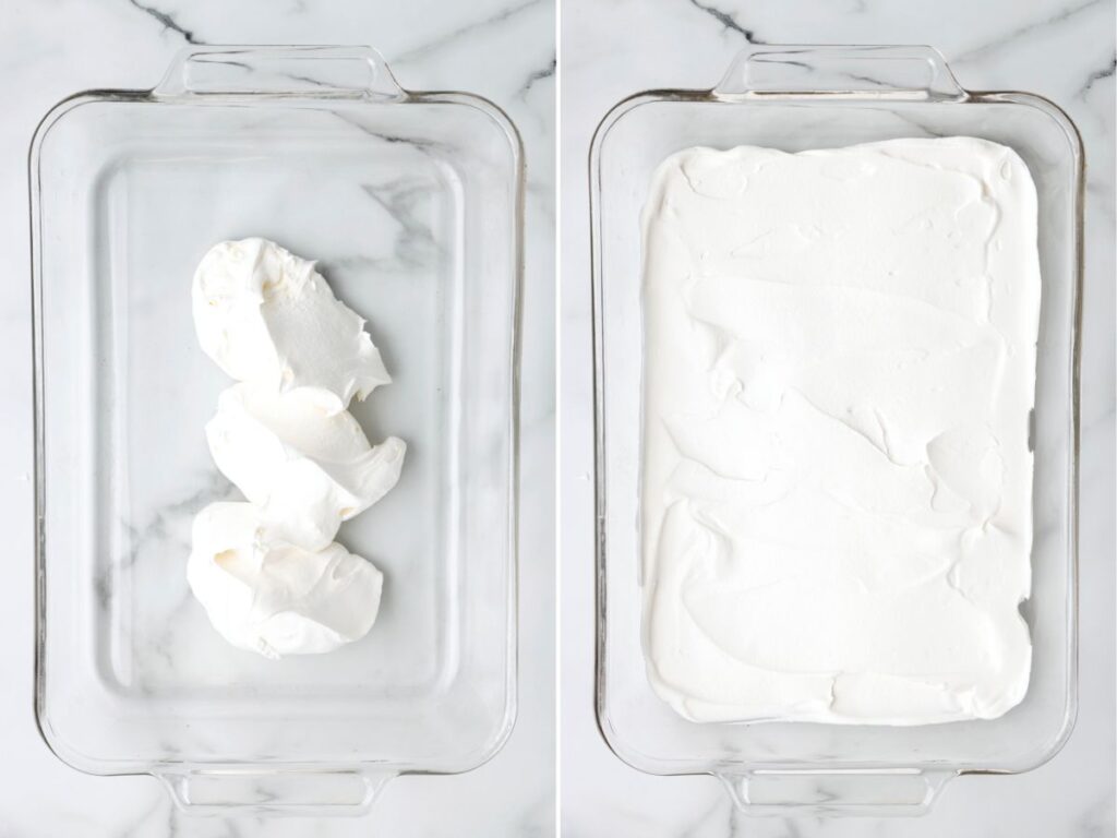 How to make this american flag ice box cake with step by step process photos. 