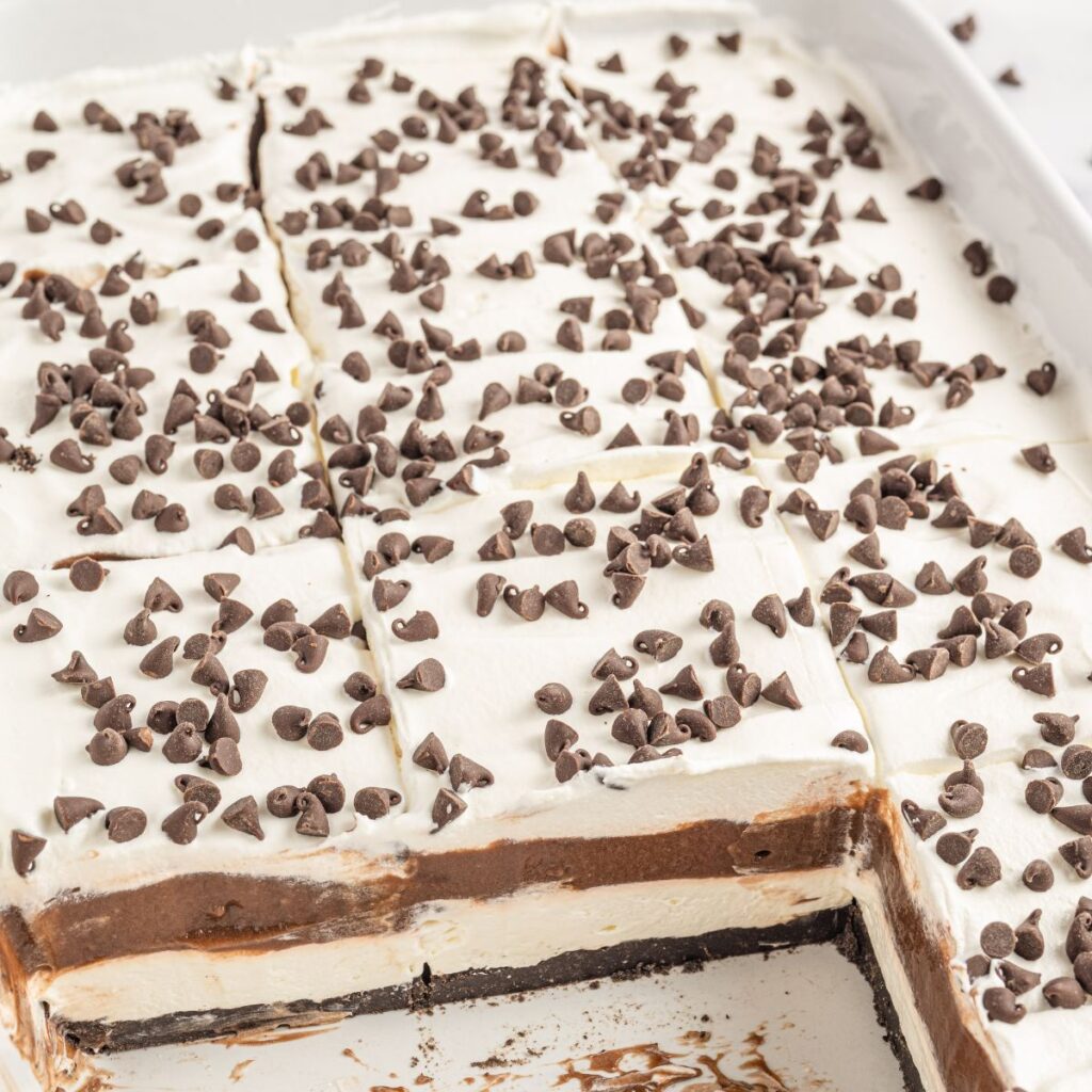 Chocolate Lush Dessert Recipe Together as Family