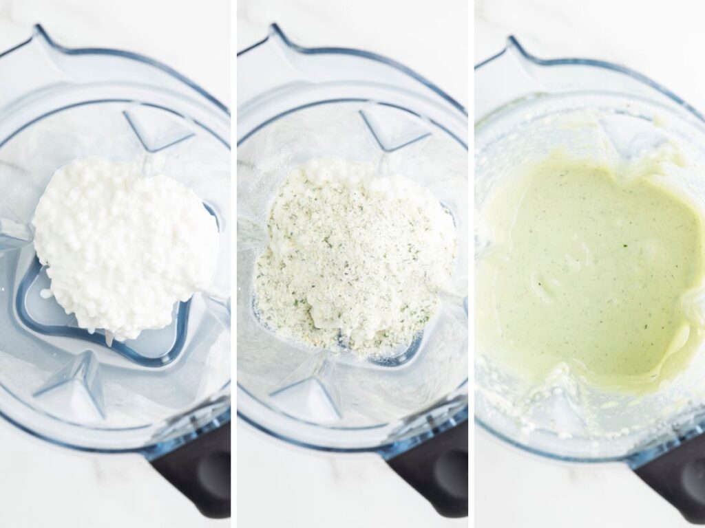 How to make cottage cheese ranch with process photos. 