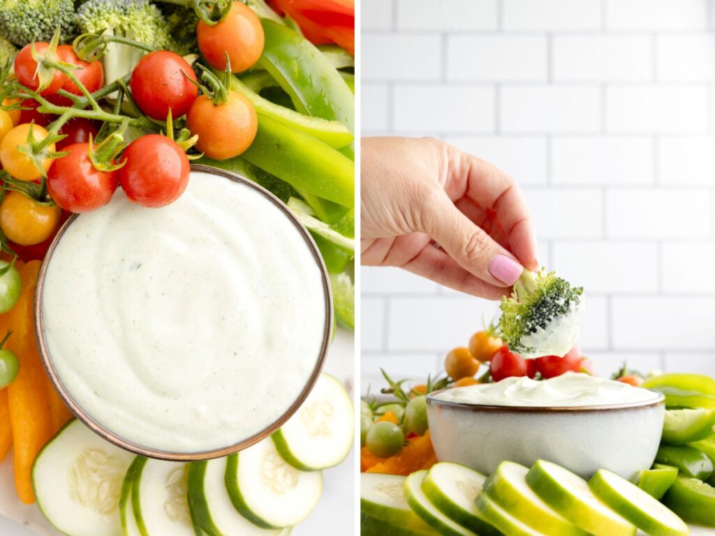 How to make cottage cheese ranch with process photos.