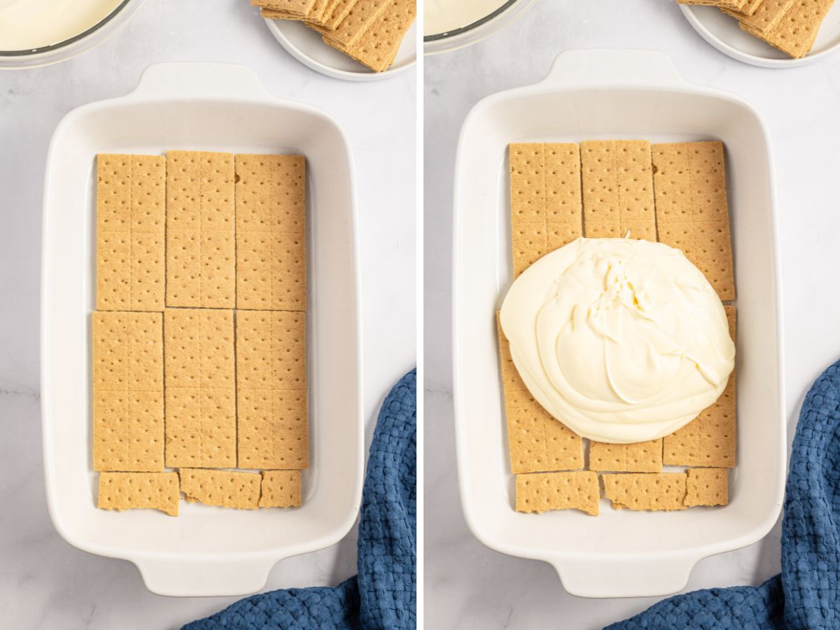 Chocolate Eclair Icebox Cake Together as Family