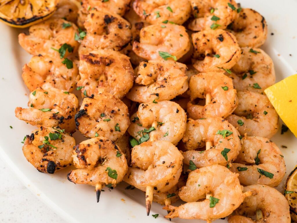 Process images showing how to make this grilled shrimp recipe.