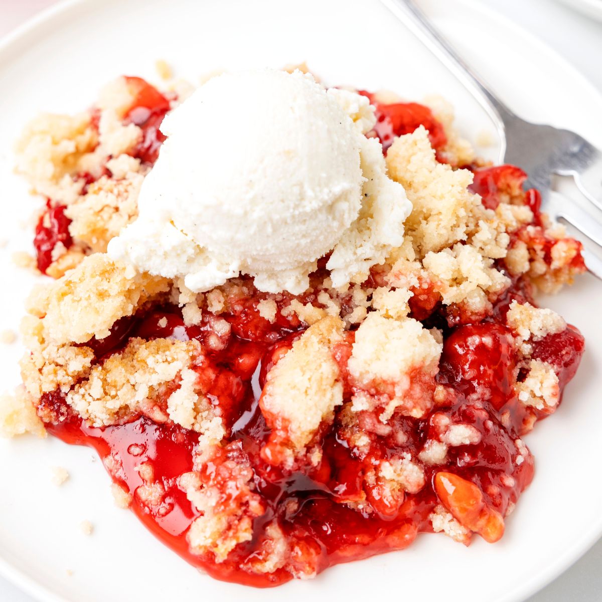 Easy Sugar Cookie Cherry Cobbler - Together as Family