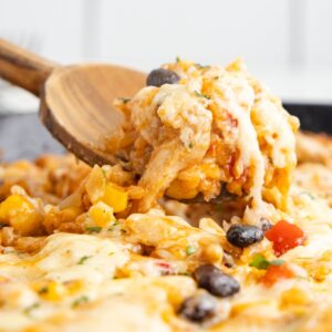 Cheesy Chicken Taco Rice (One Pot Recipe) - Together as Family