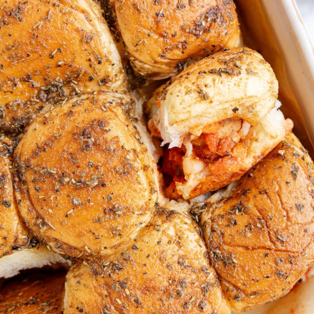 rolls with meatballs inside