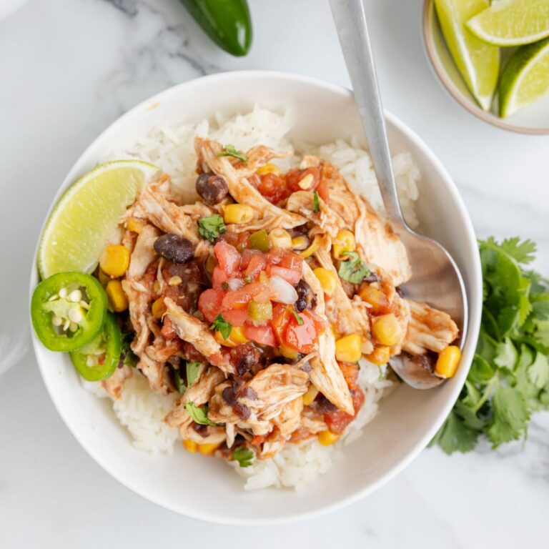 Crockpot Southwest Chicken Burrito Bowls Recipe Together as Family