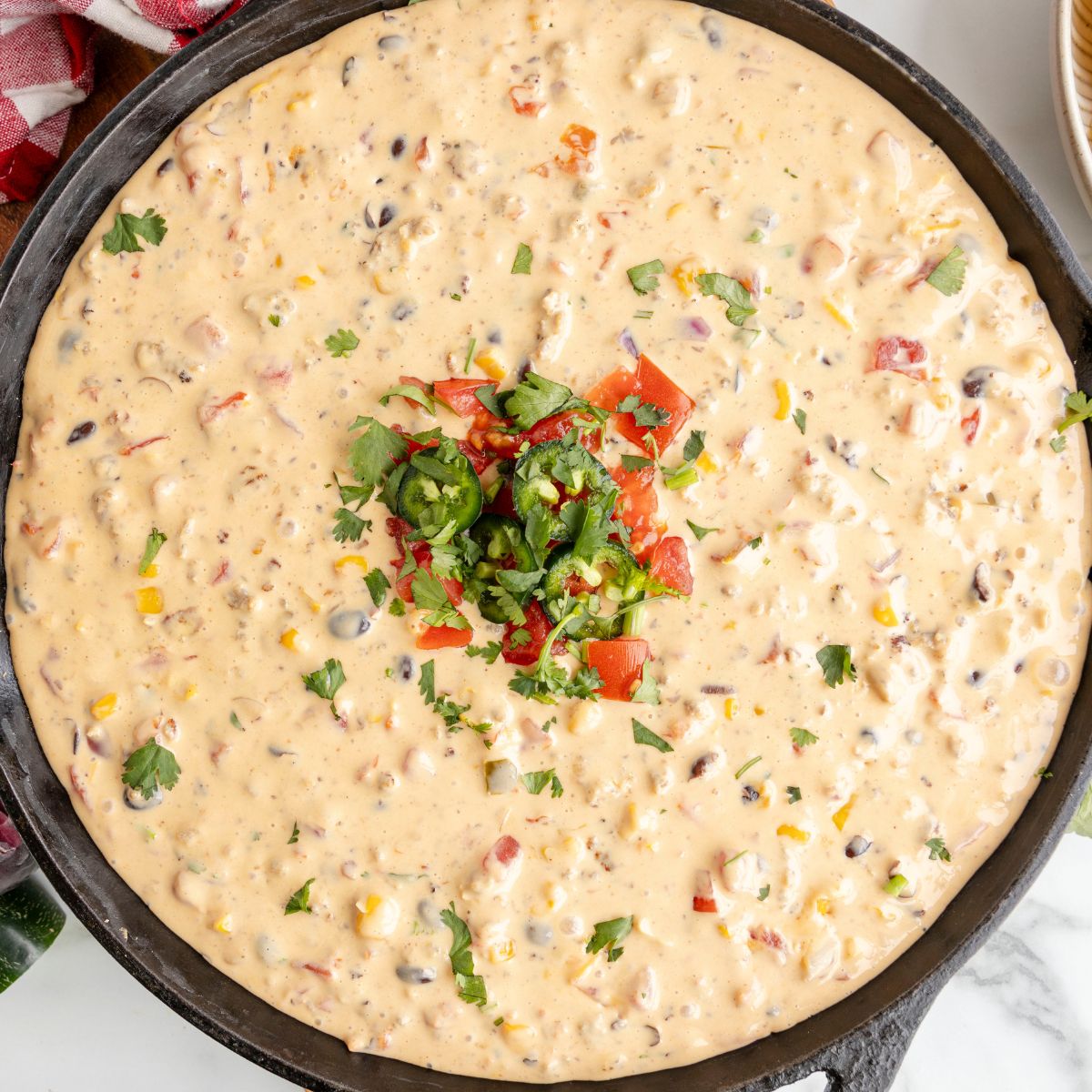 Ultimate Cowboy Queso (Loaded Cheesy Dip Recipe) Together as Family