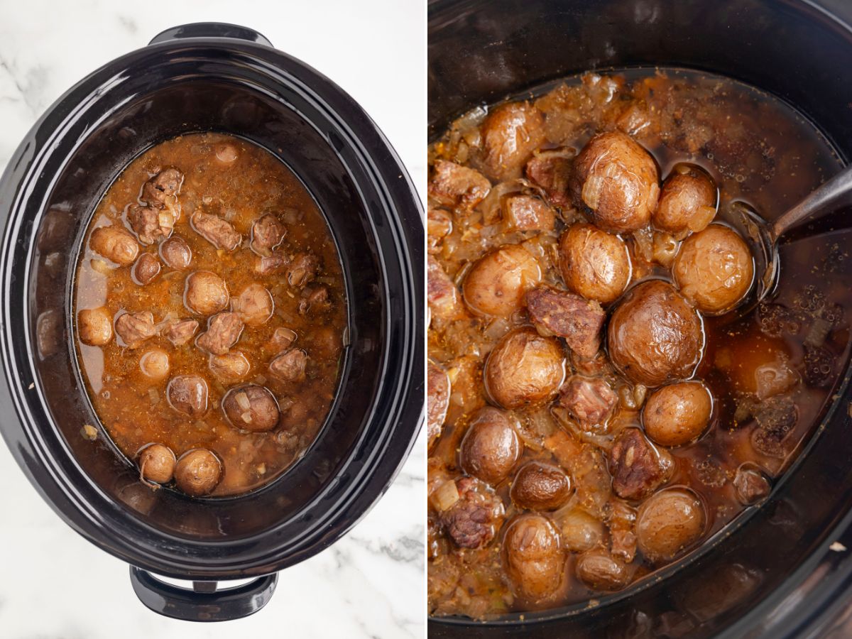 Crockpot Steak and Potatoes - Together as Family