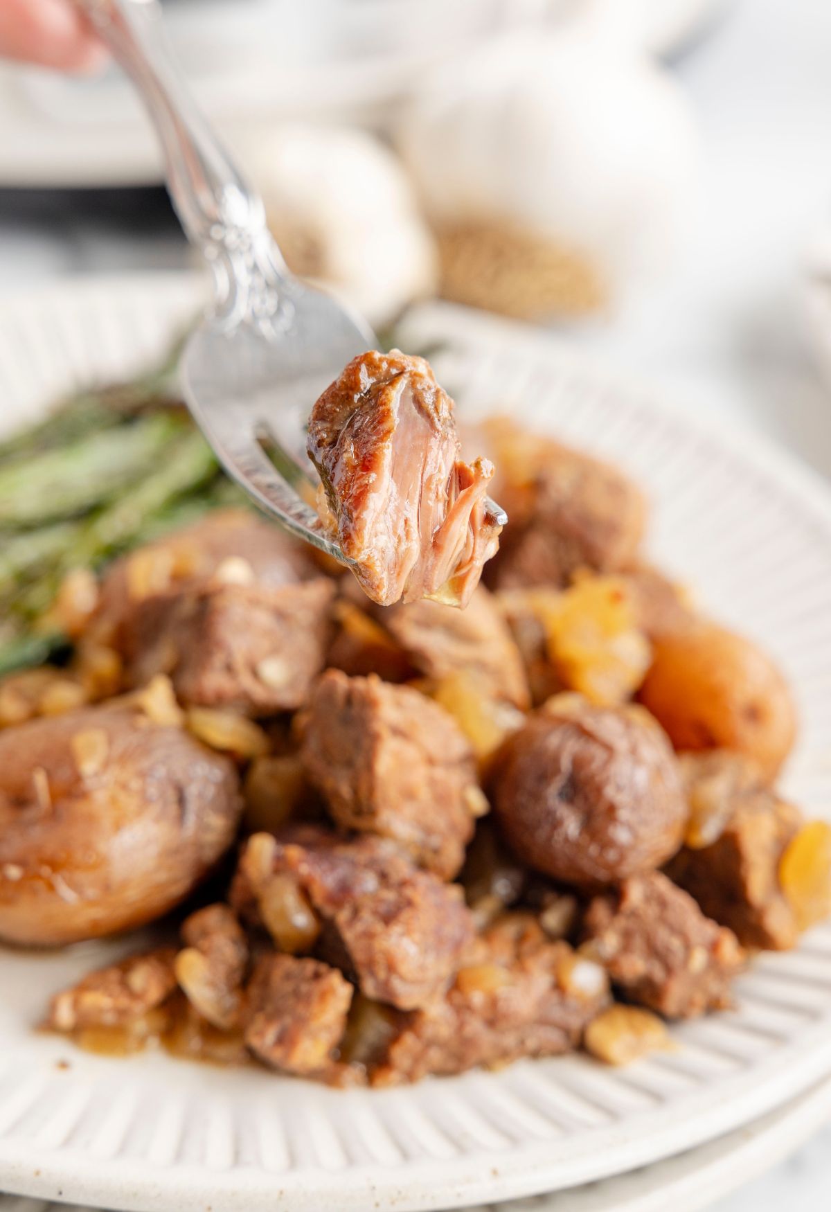 Crockpot Steak and Potatoes - Together as Family
