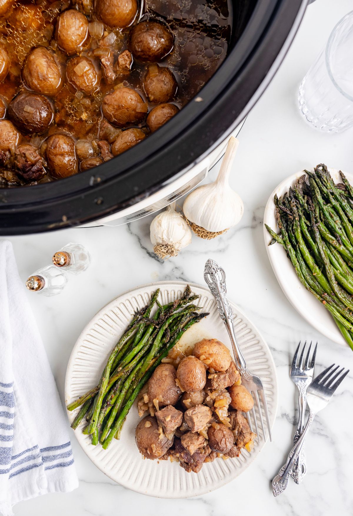 Crockpot Steak and Potatoes - Together as Family