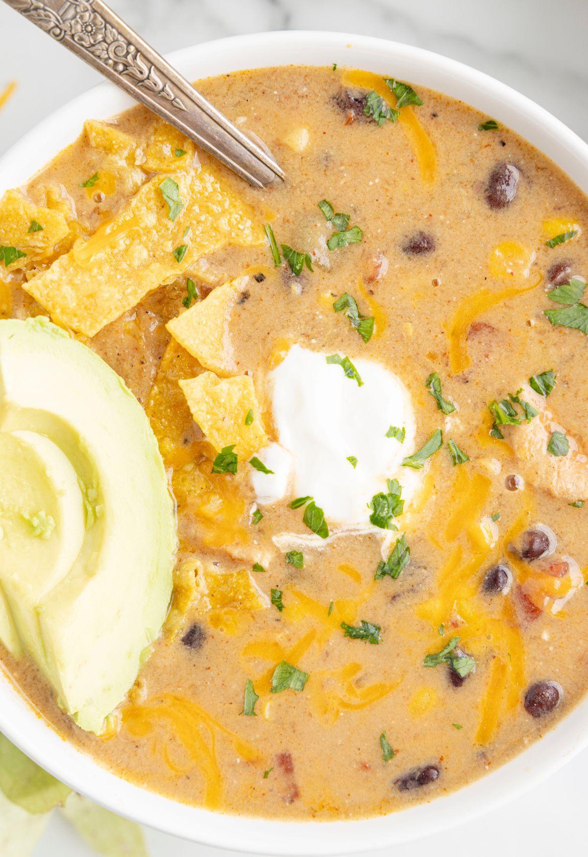 Green Enchilada Chicken Soup (Creamy One Pot Soup) Together as Family