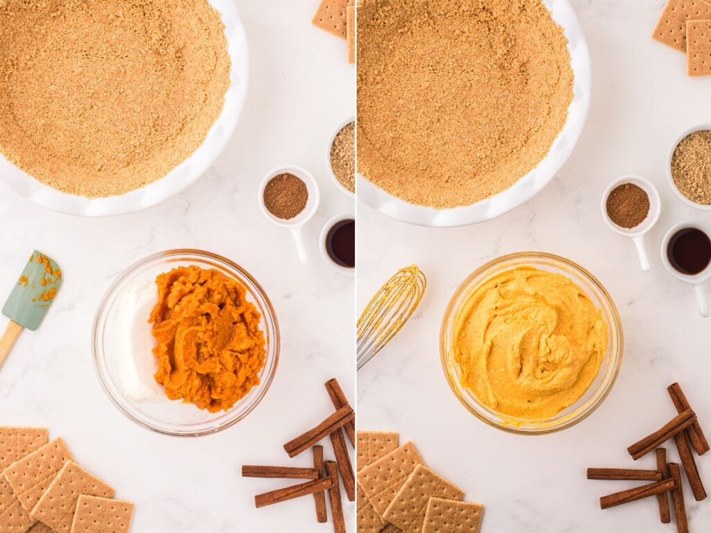 How to make this pumpkin pie recipe with process images.