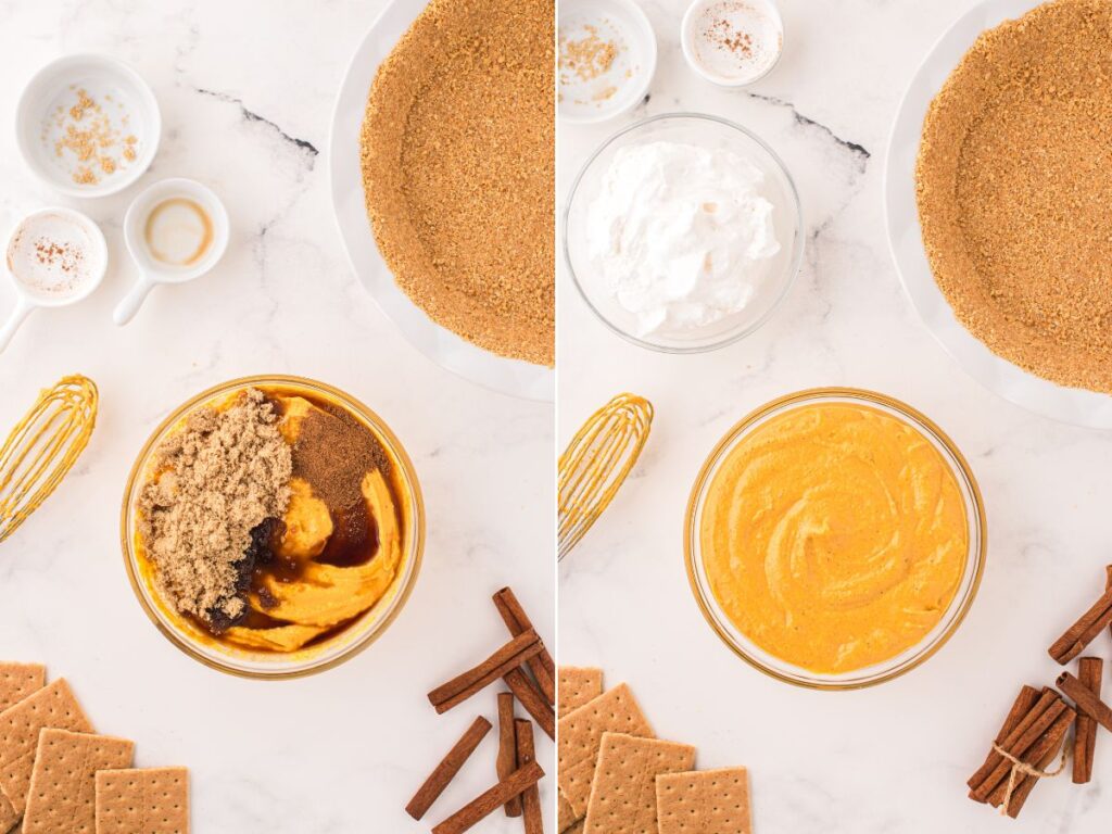 How to make this pumpkin pie recipe with process images.