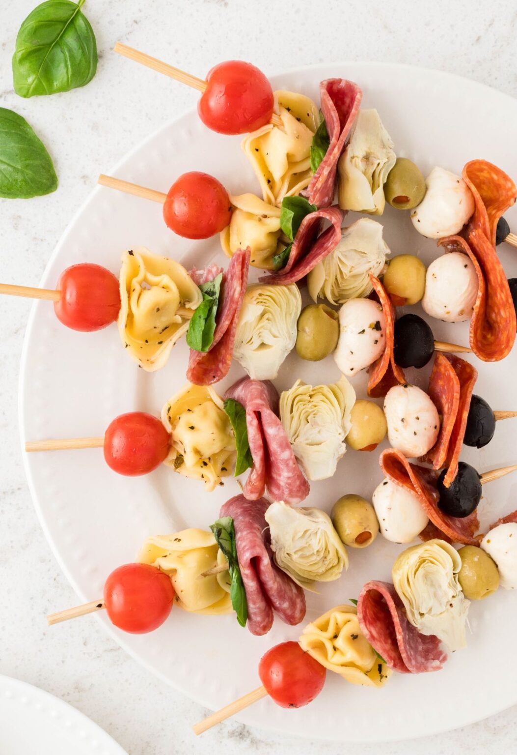 Mini Antipasto Skewers with Tortellini (BEST Appetizer) - Together as ...