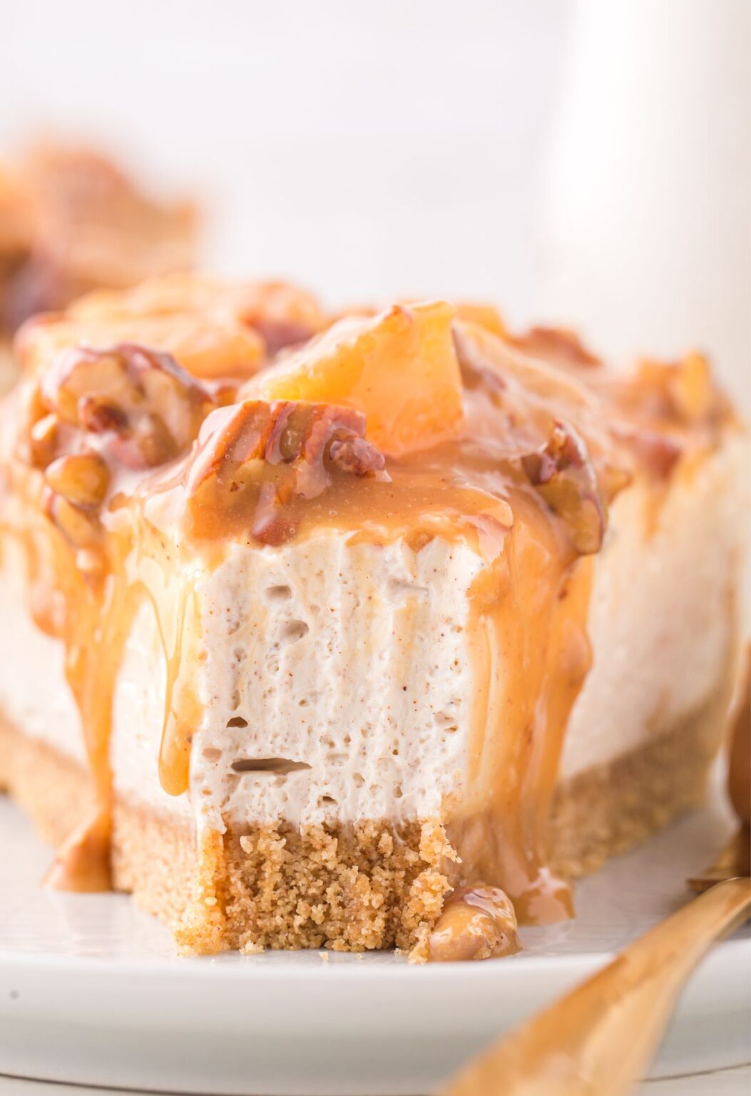 No Bake Caramel Apple Cheesecake Recipe Together as Family