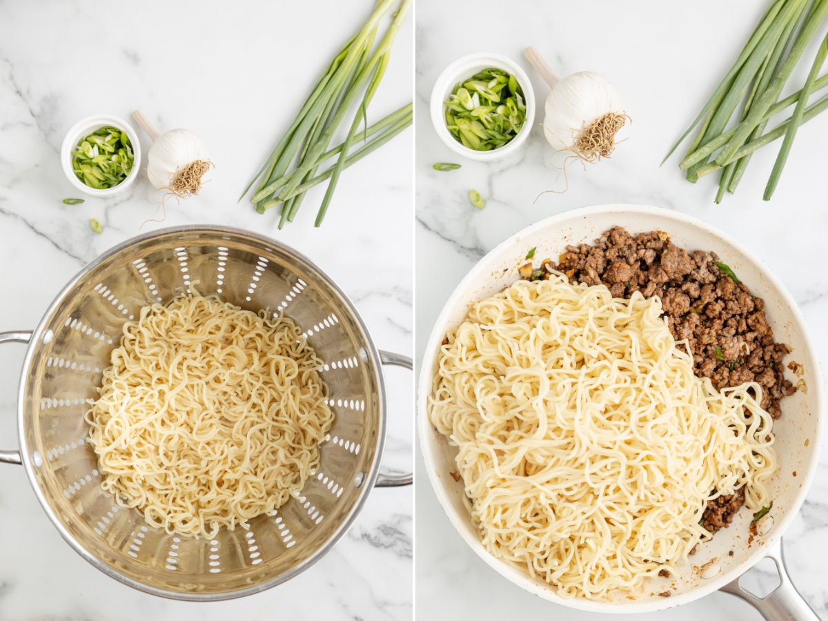 Quick & Easy Ground Beef Ramen Noodles - Together as Family