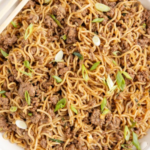 Quick & Easy Ground Beef Ramen Noodles - Together as Family