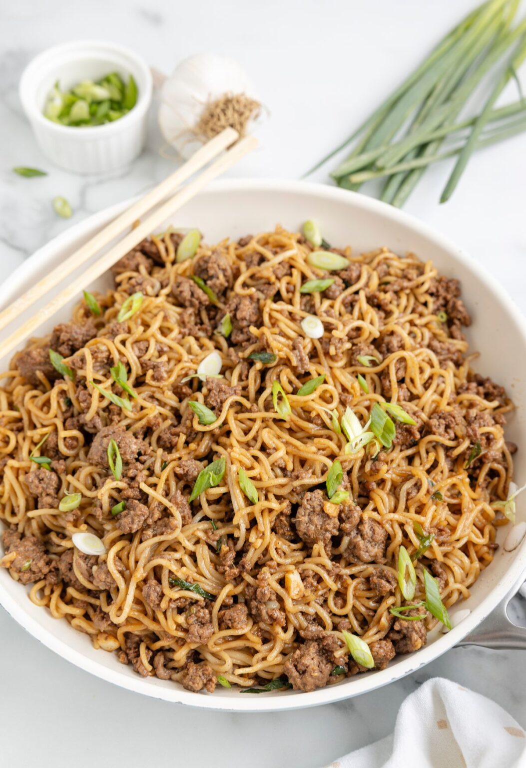 Quick & Easy Ground Beef Ramen Noodles - Together as Family