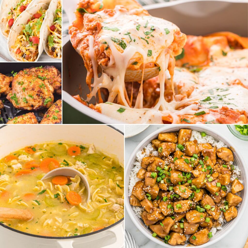 collage pictures of the recipes in the round up. 