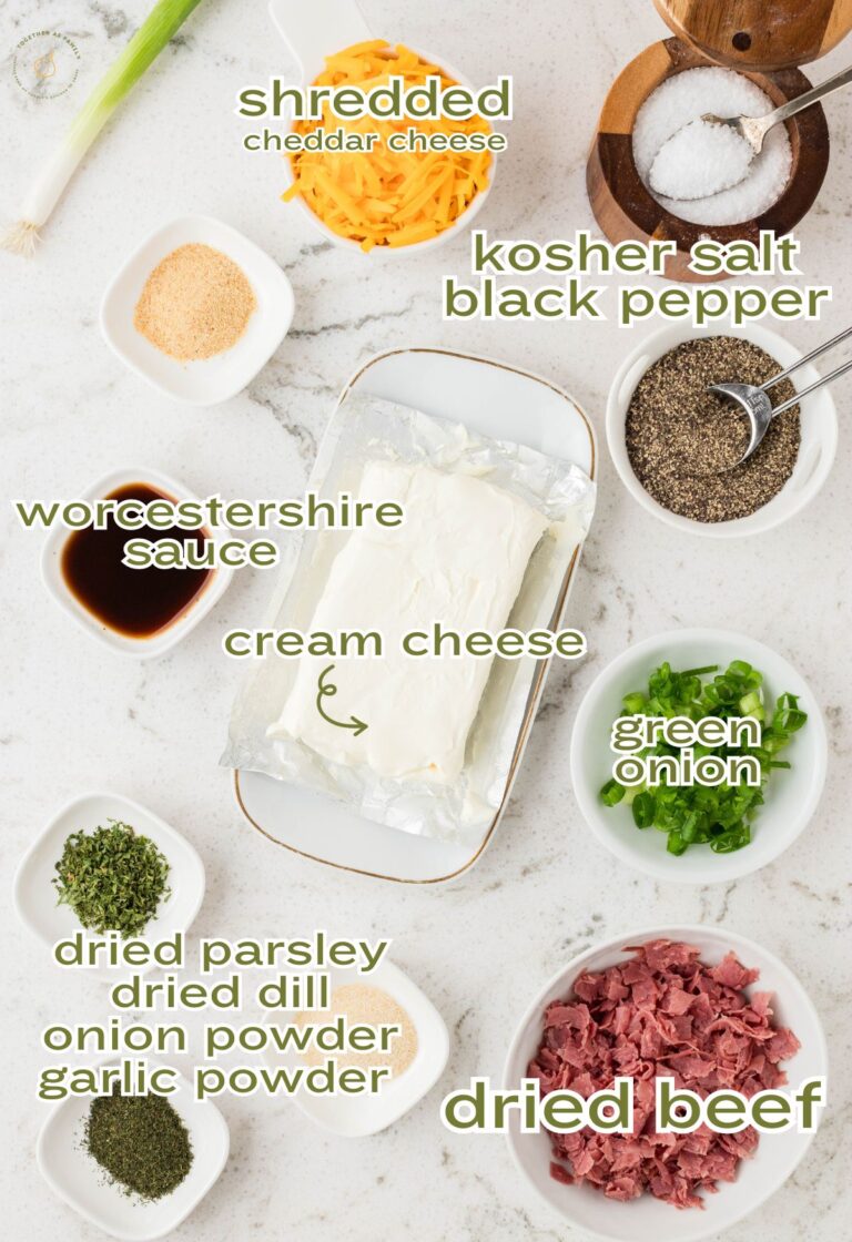 Dried Beef Cheese Ball (Chipped Beef Cheeseball) Together as Family