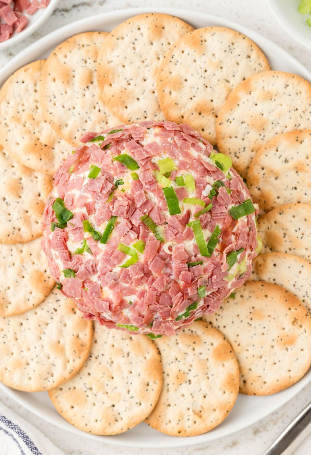 Dried Beef Cheese Ball (Chipped Beef Cheeseball) Together as Family