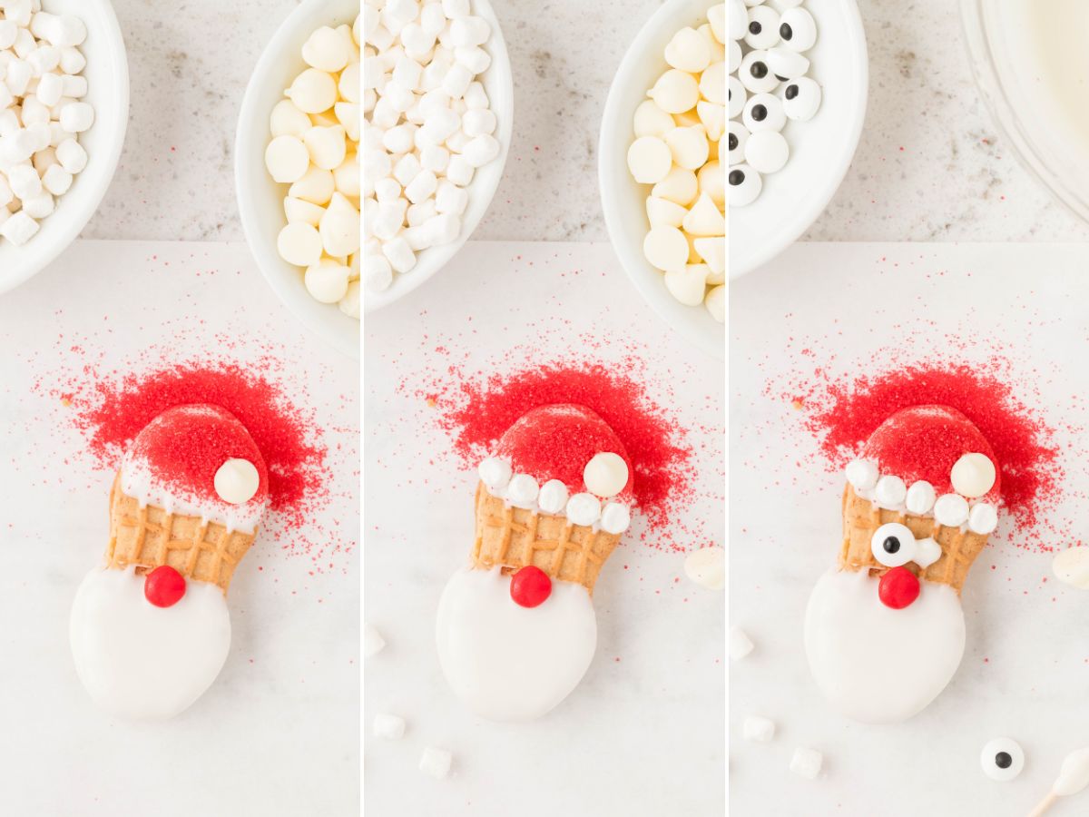 Easy Santa Claus Cookies (Made With Nutter Butter Cookies) Together