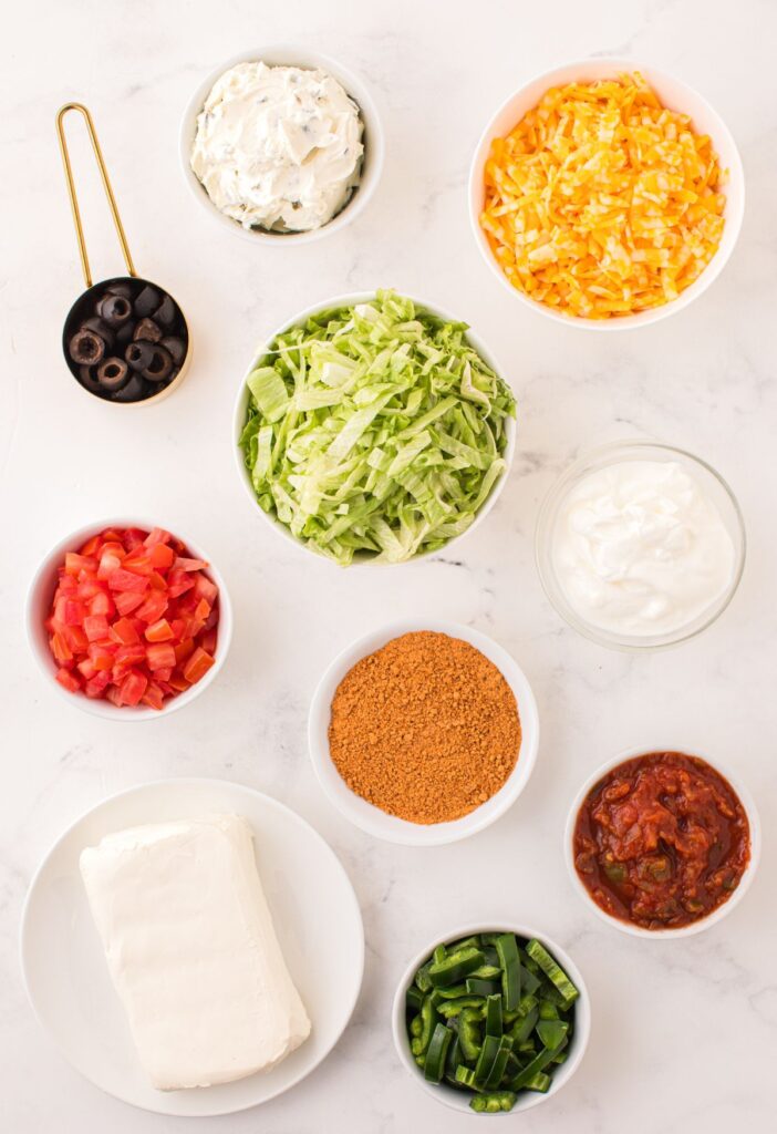 Ingredients for this appetizer dip