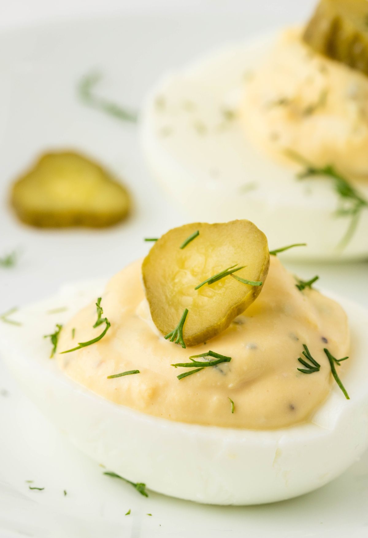 BEST Dill Pickle Deviled Eggs Recipe Together as Family
