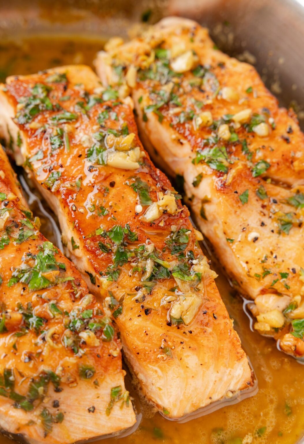 Pan Seared Salmon (Lemon Garlic Butter Sauce) - Together as Family