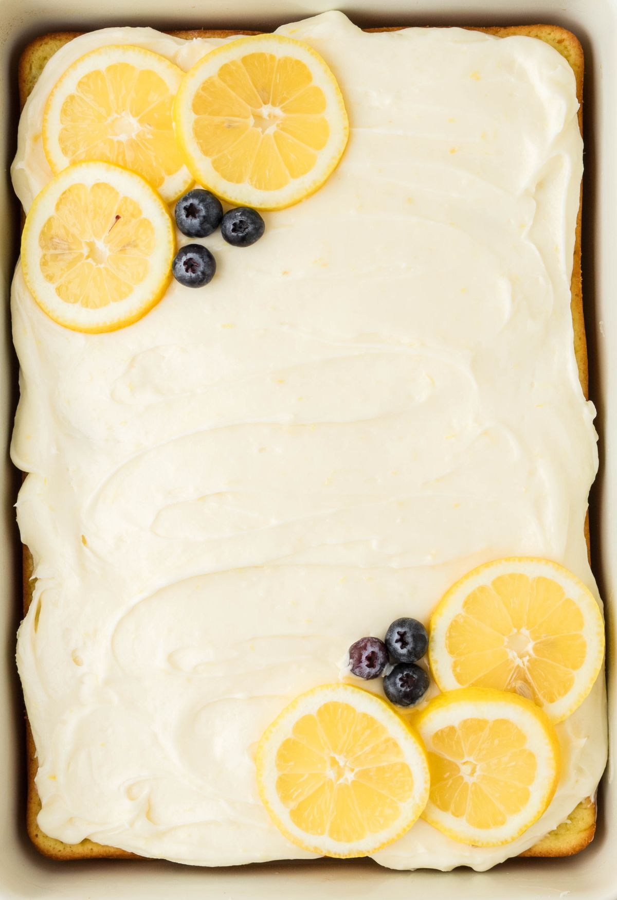 Lemon Blueberry Sheet Cake (Lemon Cream Cheese Frosting) - Together as ...