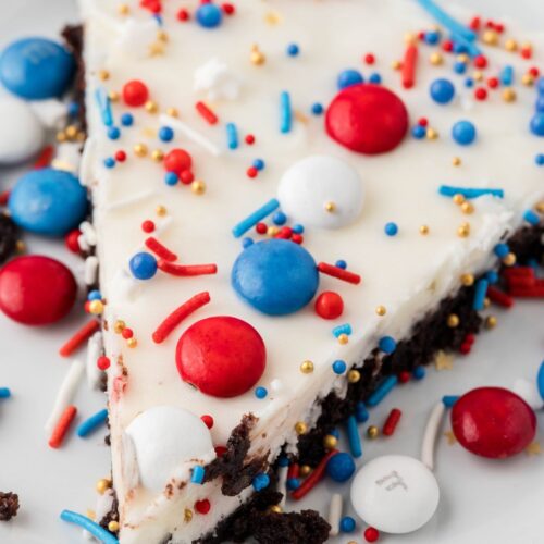 fourth of july brownie cake