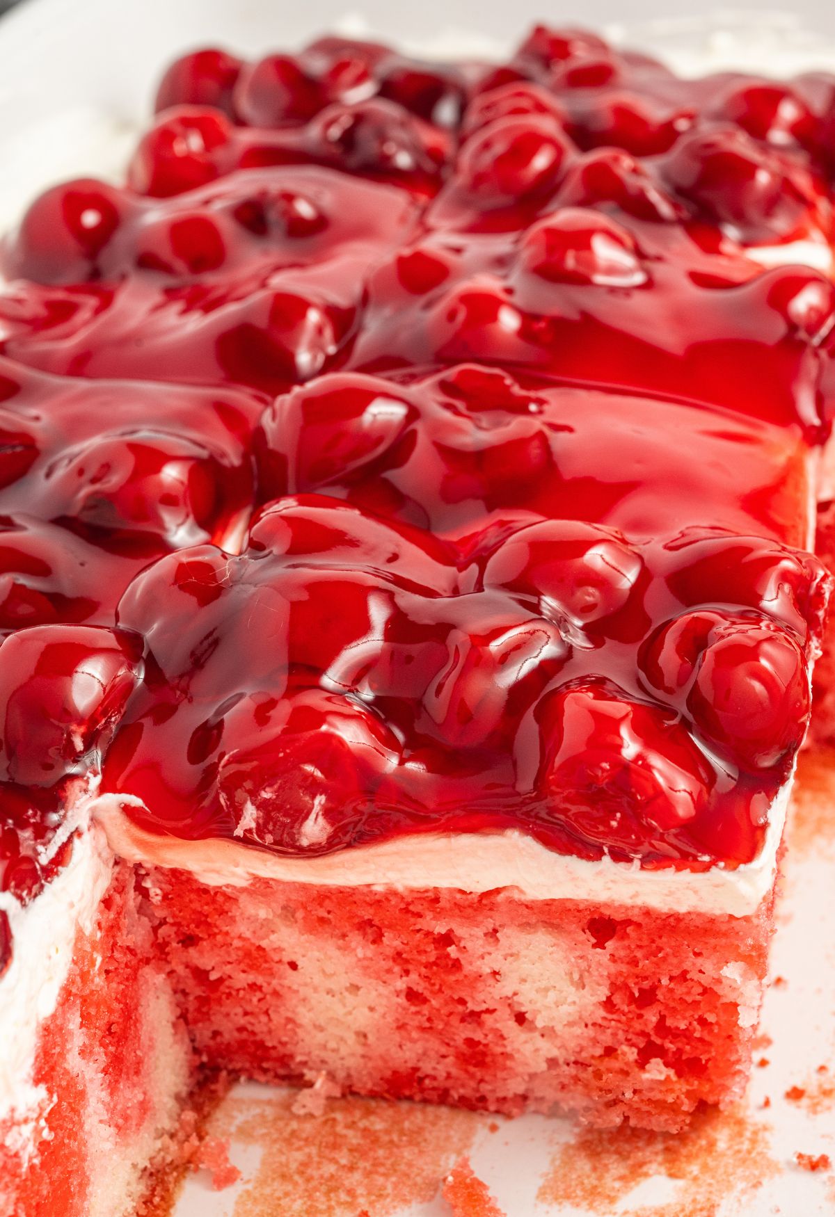 Easy Cherry Poke Cake