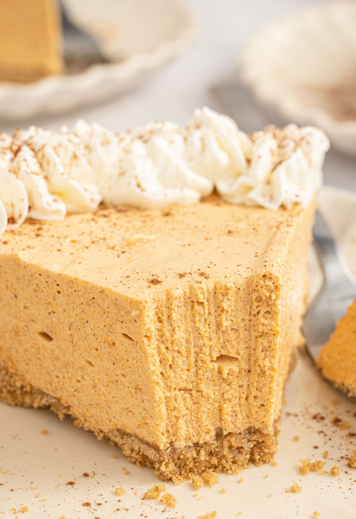 No Bake Marshmallow Pumpkin Pie-image
