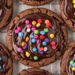 Overhead pic of the cosmic cookies with rainbow sprinkles.