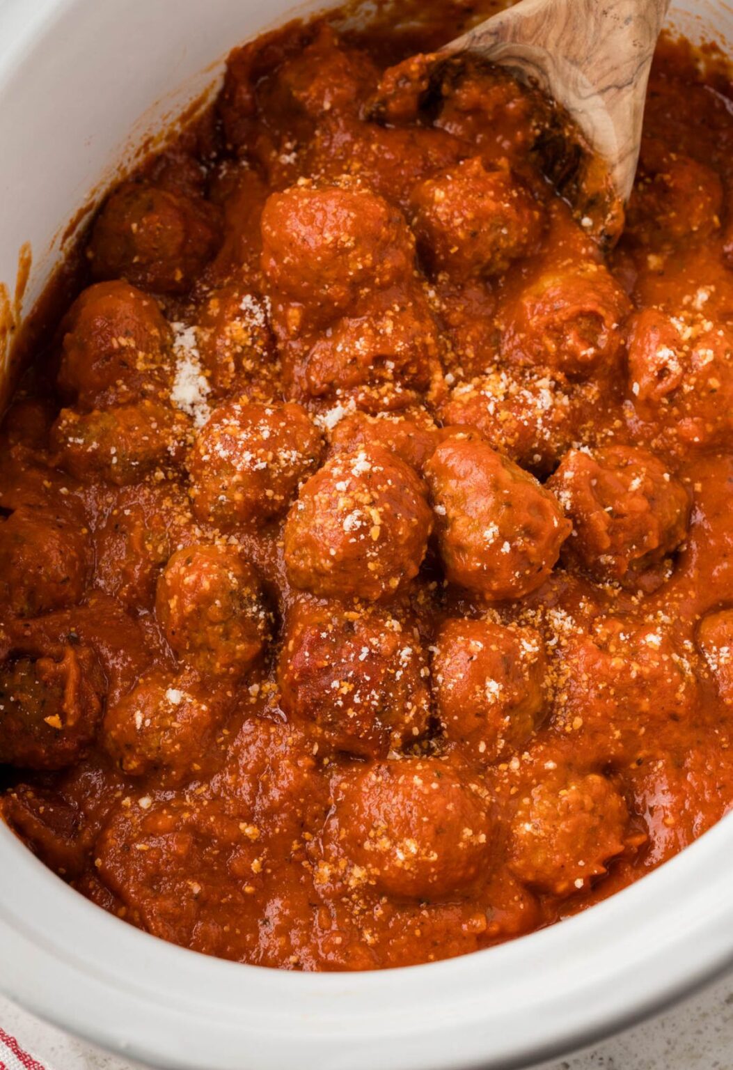 EASY Crockpot Meatball Marinara - Together as Family