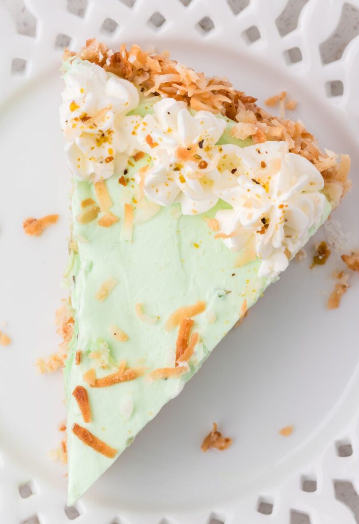 Top view of the pie