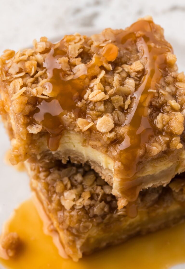 Top view of a cheesecake bar