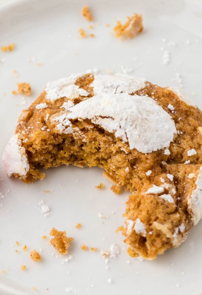 One cookie with a bite out of it. 