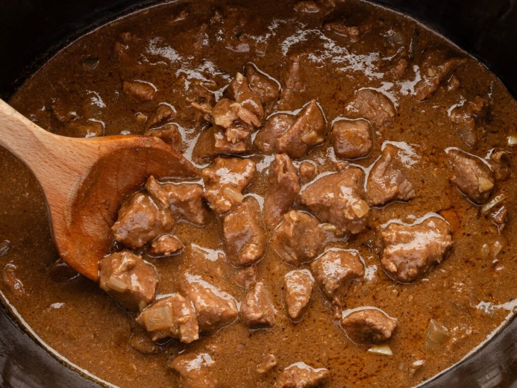 process images for this slow cooker dinner beef recipe