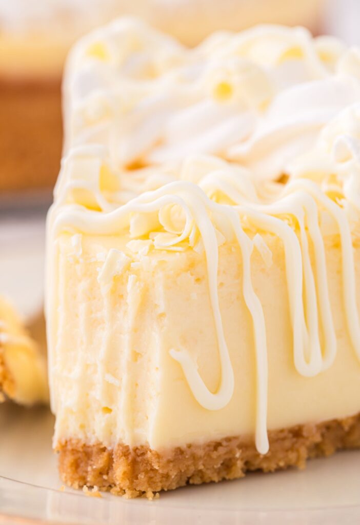 A slice of cheesecake