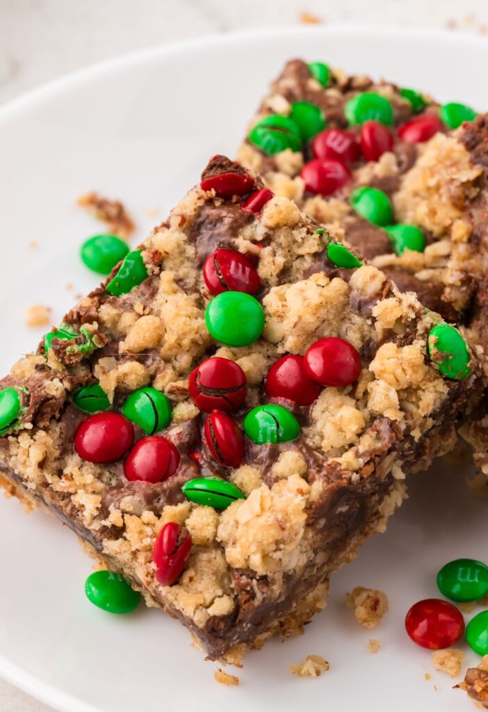 hero image for the christmas cookie bars