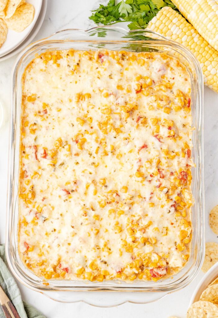 Overhead pic of the corn dip