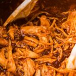 hero image of the shredded bbq chicken recipe
